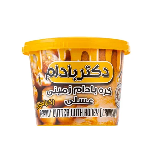 کره بادام زمینی عسلی دکتر بادام