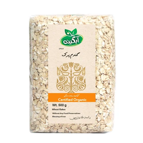 گندم پرک ارگانیک آبگینه 500 گرمی