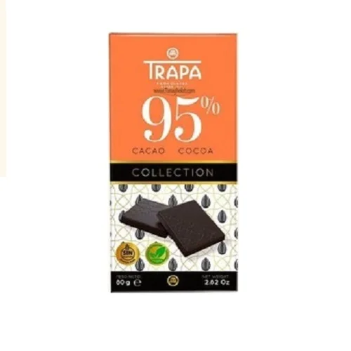 شکلات تلخ بدون گلوتن تراپا 95 درصد