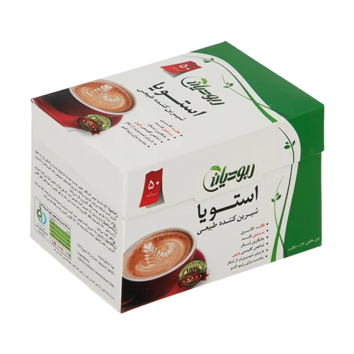 ساشه شیرین کننده طبیعی و بدون کالری استویا ربودیان