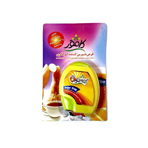 قرص شیرین کننده بدون قند فشاری کامور